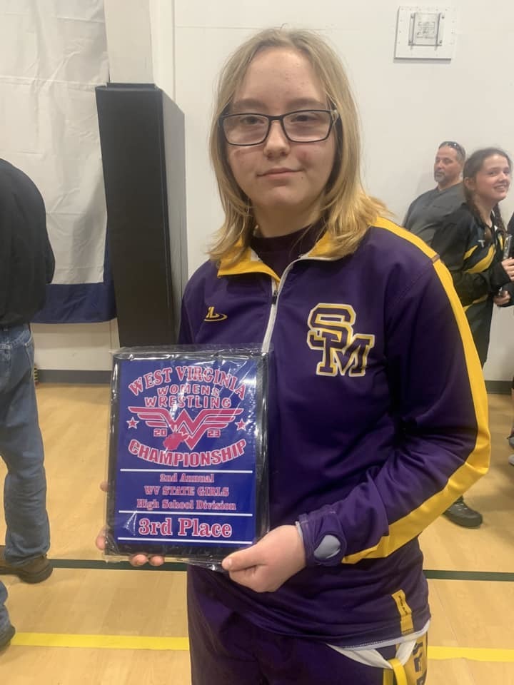 3rd Place State finisher WV Women's State Wrestling Tournament