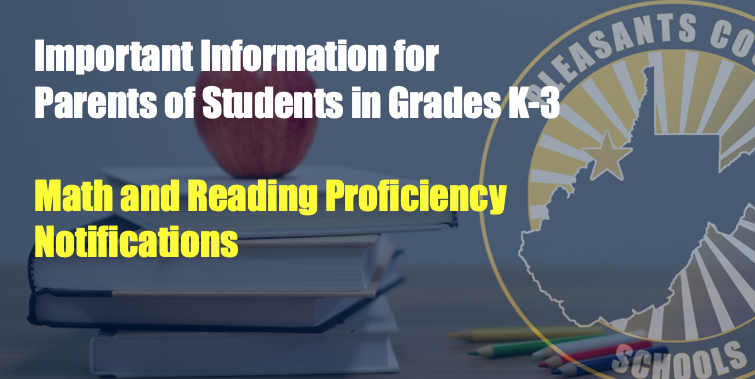 Important information for parents of students in Grades K-3 Math and Reading Proficiency Notifications