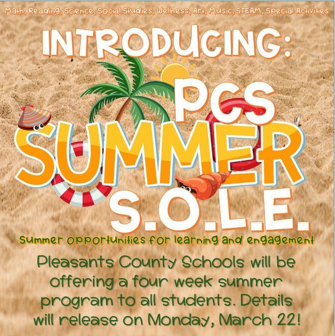 Introducing Summer SOLE- Supper Opportunities for Learning and Engagement!