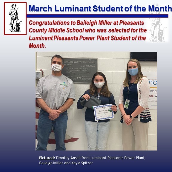 March - Luminant Student of the Month