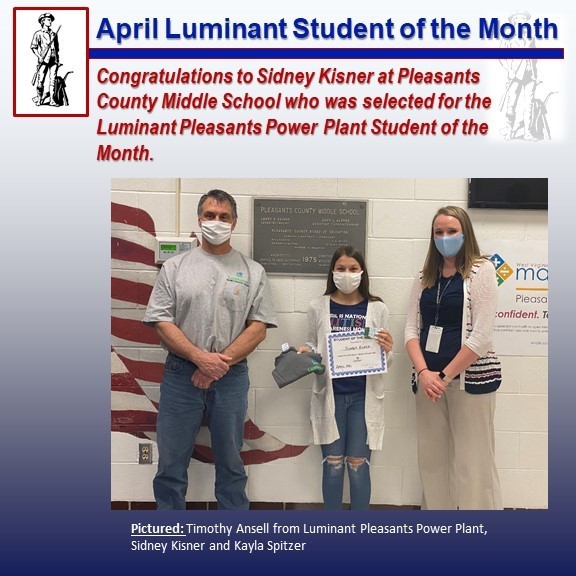 April - Luminant Student of the Month