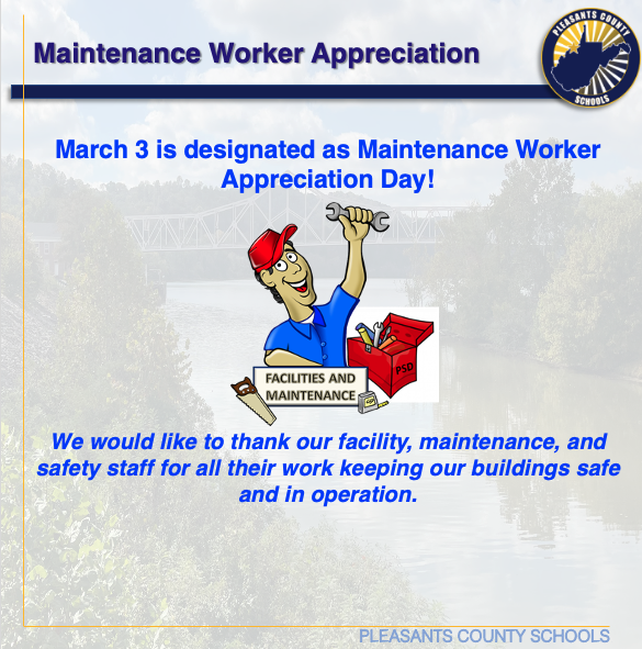 maintenance worker appreciation day is March 3